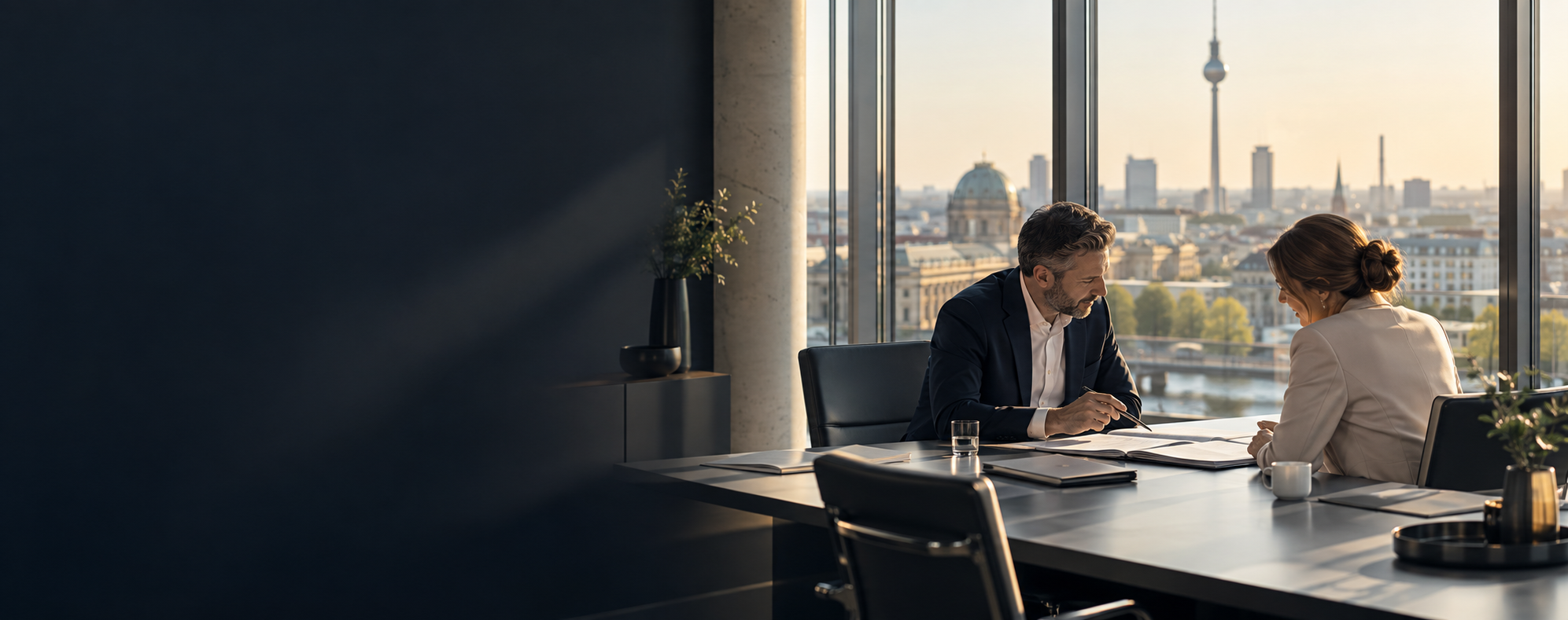 Unternehmen im professionellen Austausch